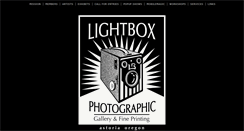 Desktop Screenshot of lightbox-photographic.com